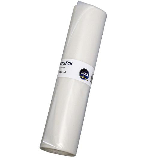 Plastsäck LD Mono 125L 50my transp 25/rl