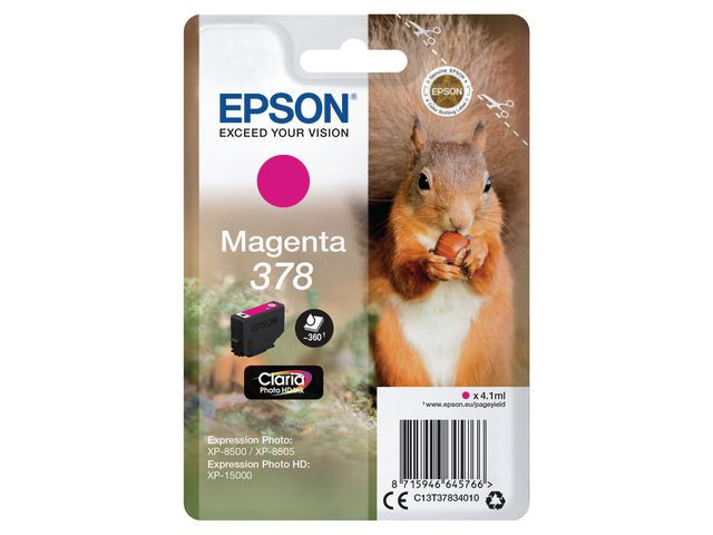 Bläckpatron EPSON C13T37834010 magenta