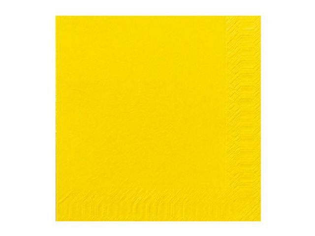 Servett 3-lags 24x24cm gul 250/fp
