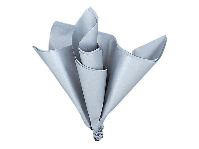 Silkespapper 50x70cm silver 25 ark/fp