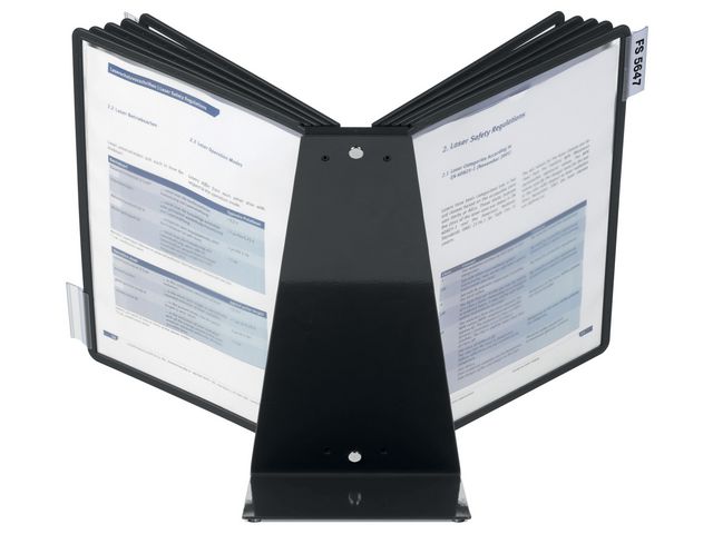 Bordsställ VARIO A4 med 10 ramar svart