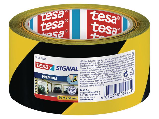 Markeringstejp TESA Prem. 50mmx66m gul/s