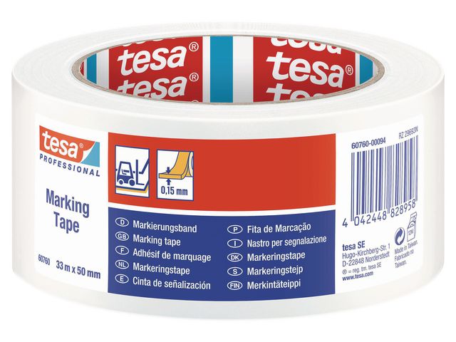 Markeringstejp TESA Prof. 50mmx33m vit