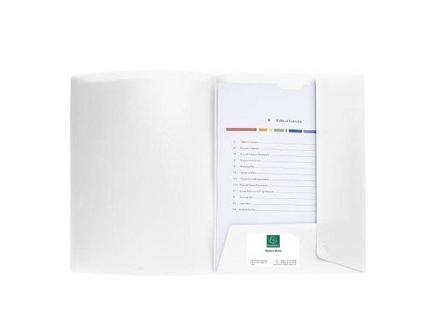Projektmapp EXACOMPTA PP A4 vit