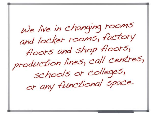 Whiteboard emalj 150x120 cm