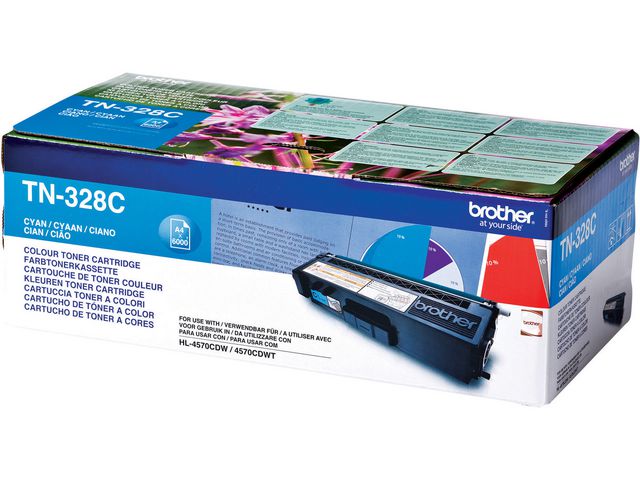 Toner BROTHER TN328C 6K cyan