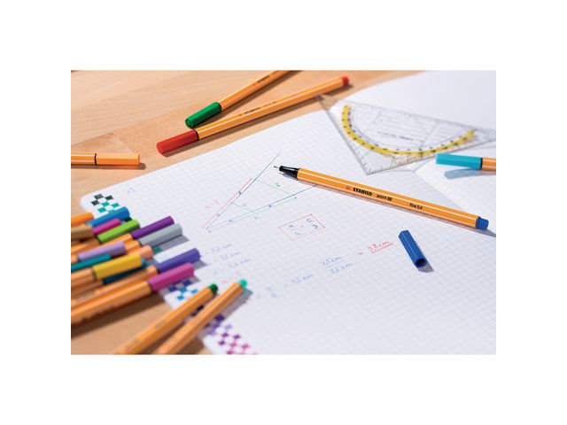 Fineliner STABILO Point 88 blå