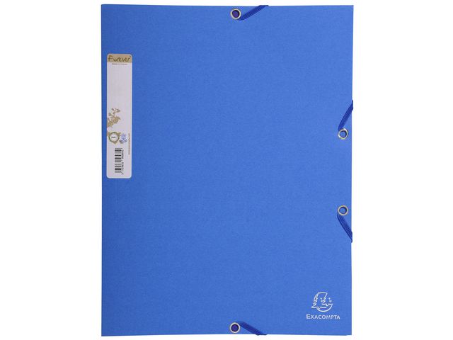 Gummibandsmapp FOREVER kartong 3-kl sort