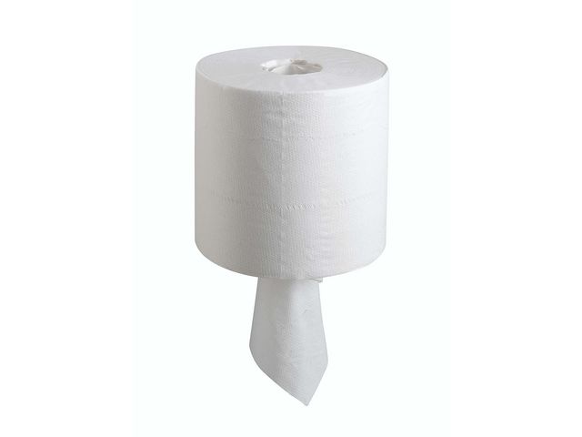 Torkrulle WYPALL L10 1-lag vit 228m/rl