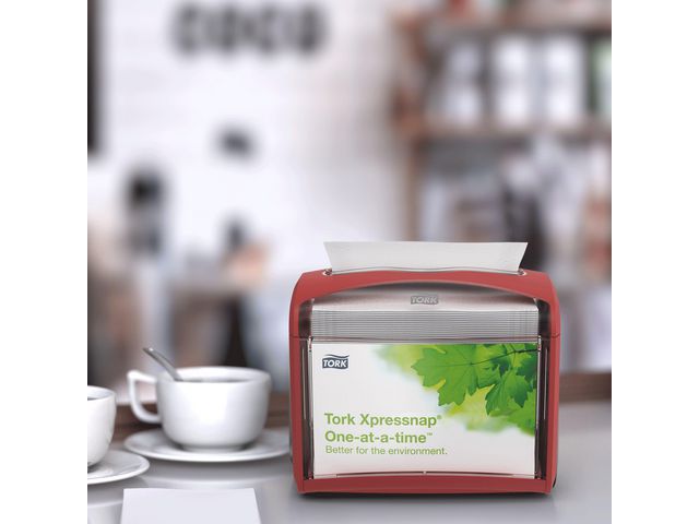 Dispenser TORK N4 Xpressnap S röd
