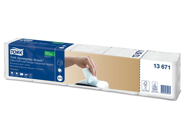 Servett TORK Pre N10 2-lags vit 500/fp