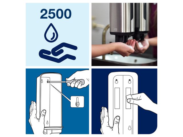 Dispenser TORK S4 Tvål rostfri