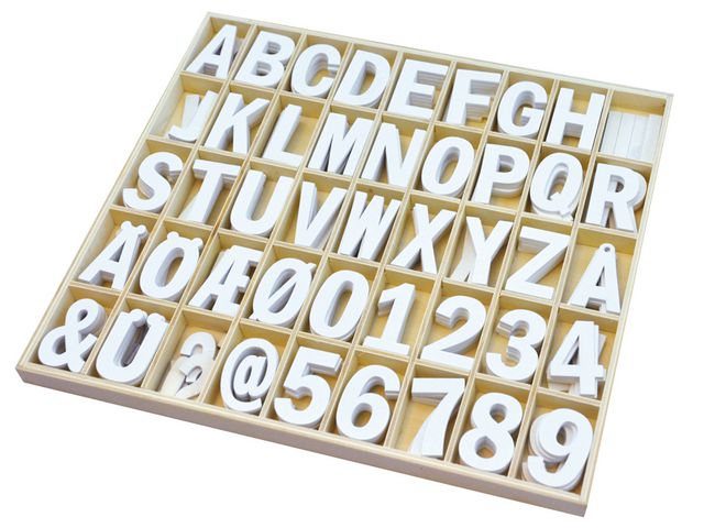 Träbokstäver och siffror 225/fp