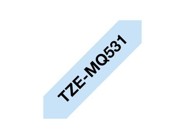 Tape BROTHER TZEMQ531 12mm svart på blå