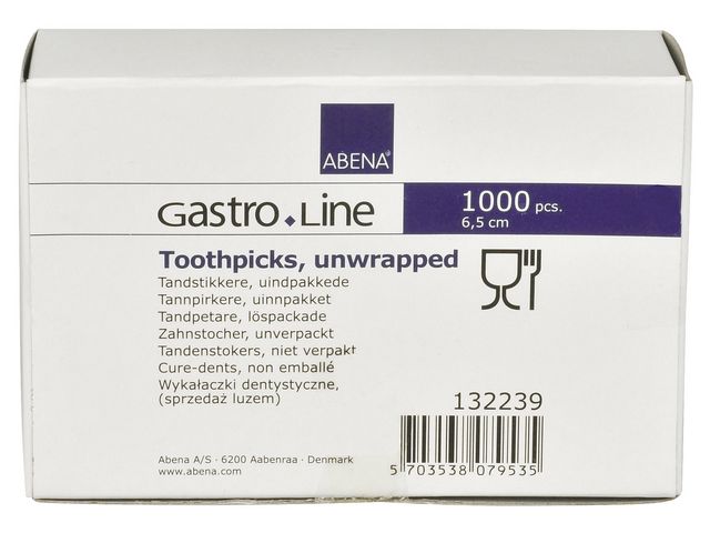 Tandpetare rund lösförpackade 1000/fp