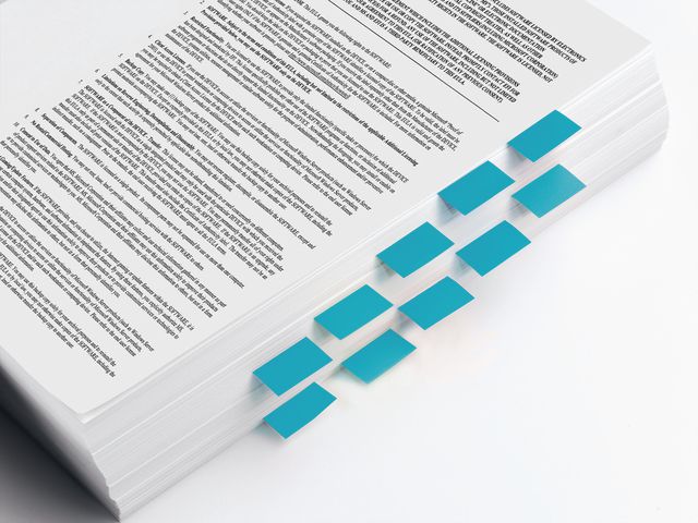 Index POST-IT 25,4x43,2mm kornblå 50/fp