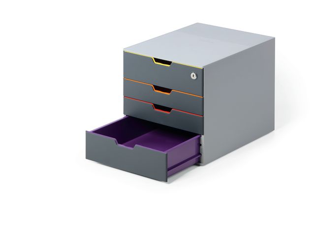 Blankettbox DURABLE Varicolor 4 Safe grå