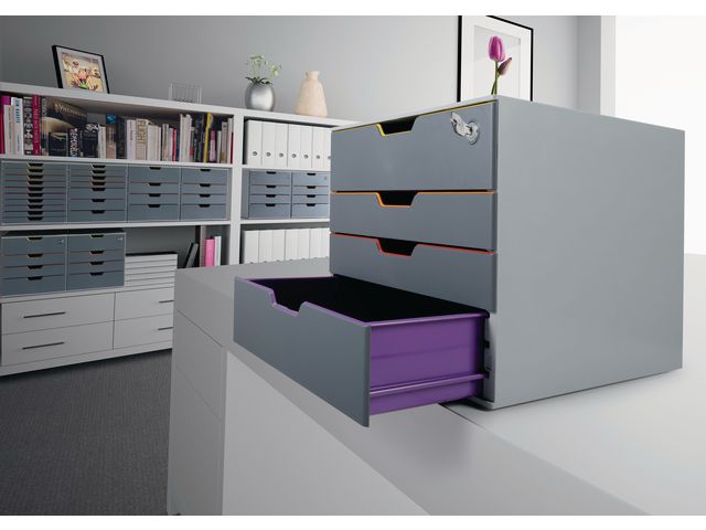 Blankettbox DURABLE Varicolor 4 Safe grå