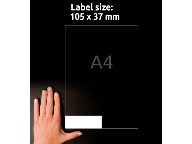Etikett AVERY 105x37mm 3520/fp
