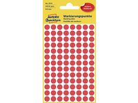Färgkodningsprick AVERY Ø8mm röd 416/fp