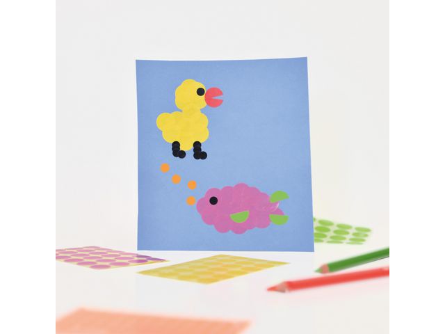 Färgkodningsprick AVERY Ø8mm färg 416/fp