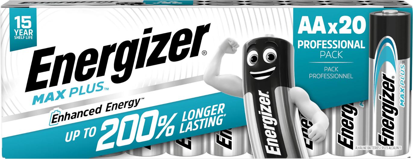 Batteri ENERGIZER Max Plus AA 20/fp