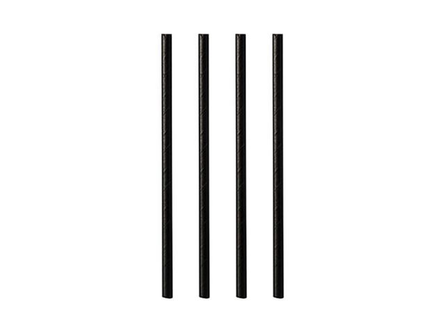 Sugrör PURE papper 8mmx21cm svart 100/fp