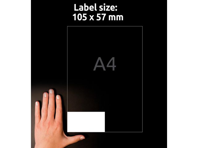Etikett AVERY 105x57mm 1000/fp
