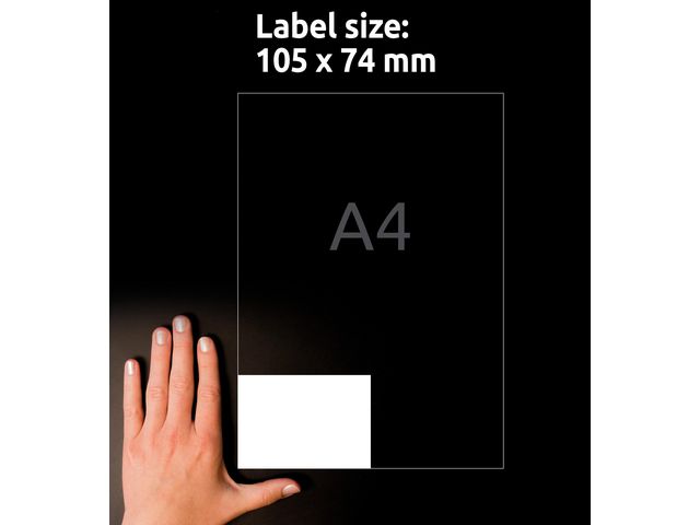 Etikett AVERY 105x74mm 800/fp