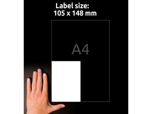 Etikett AVERY 105x148mm 400/fp
