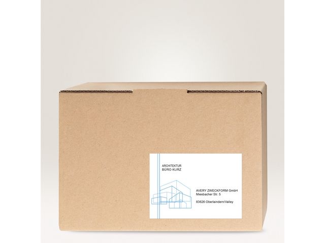 Etikett AVERY 210x148mm 200/fp