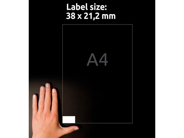 Etikett AVERY 38x21,2mm 6500/fp