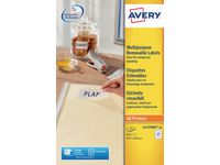 Etikett AVERY avtagb 63,5x29,6mm 675/fp