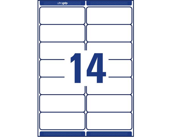 Etikett AVERY UG 99,1x38,1mm 1400/fp