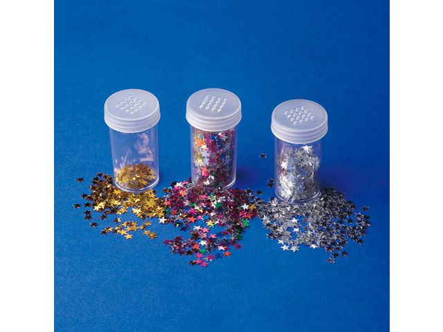 Paljetter stjärnor 3/fp