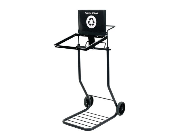 Säckvagn ACTIVA sortering 125L svart