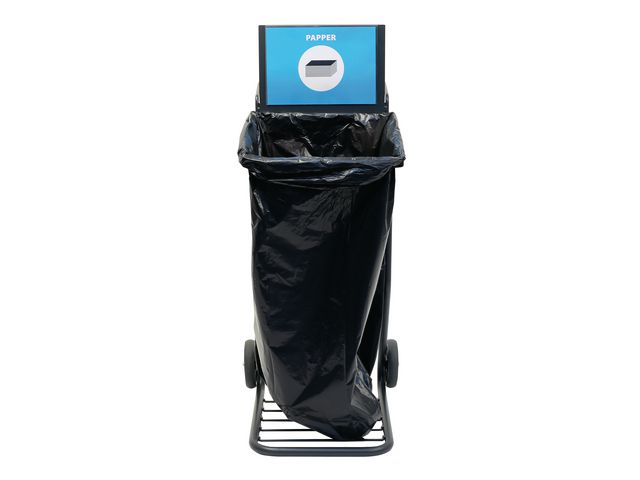 Säckvagn ACTIVA sortering 125L svart