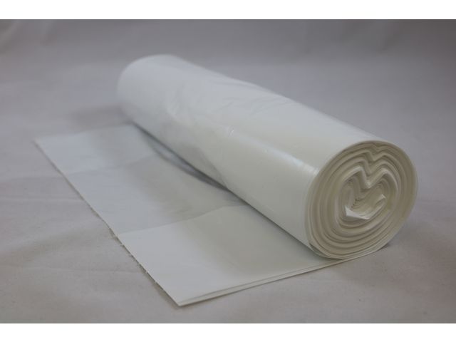 Papperskorgspåse LDPE 30L 30my vit 50/rl
