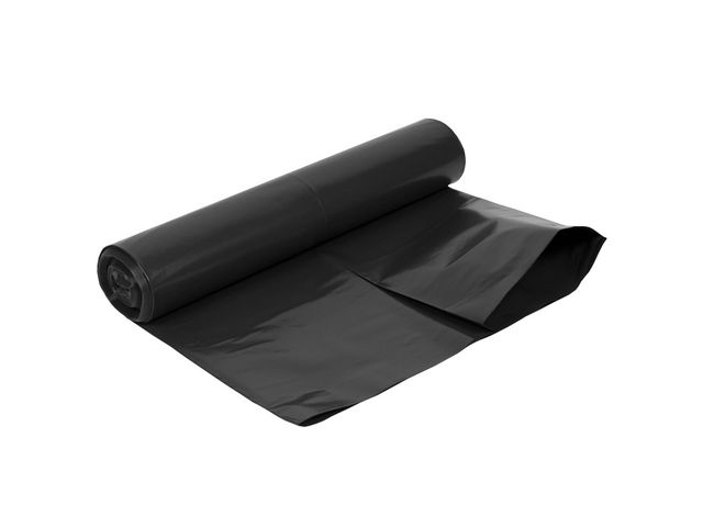 Plastsäck LD 125L B.A. 50my svart 25/rl