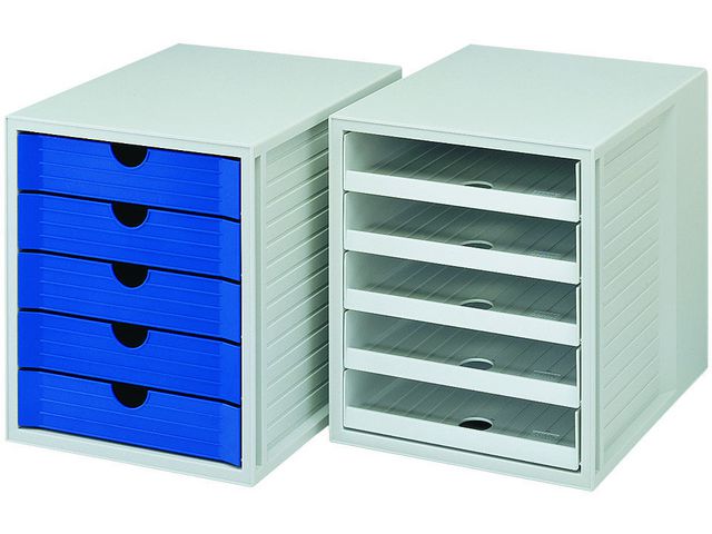 Blankettbox HAN 5 lådor svart