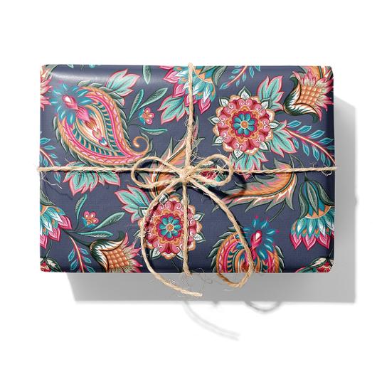 Presentpapper Paisley 38cmx165m