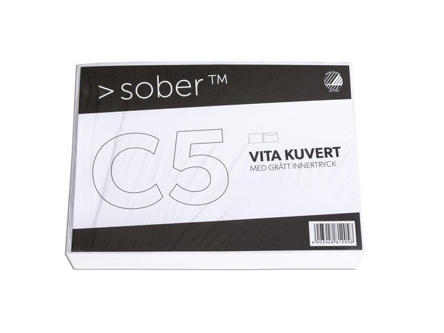 Kuvert konsument C5 FH 80g vit100/fp
