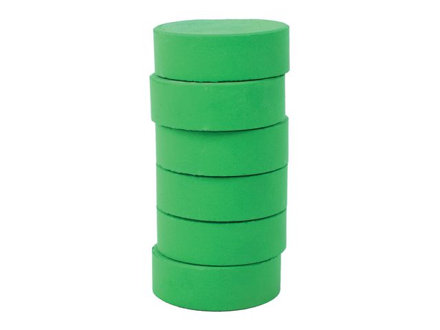 Färgpuckar 57mm, grön 6/fp