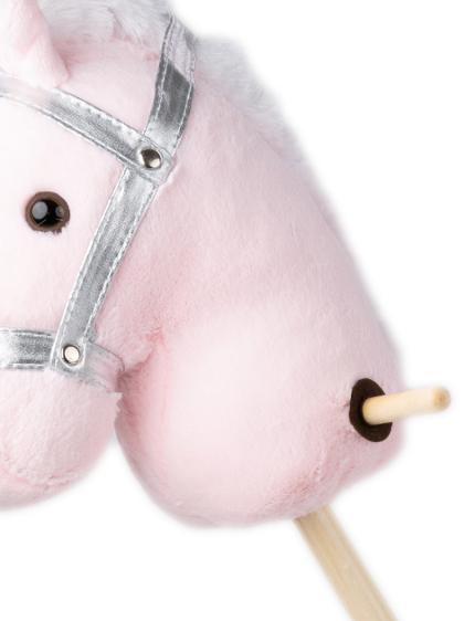 Käpphäst Enhörning rosa 100cm