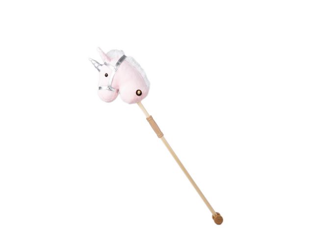 Käpphäst Enhörning rosa 100cm