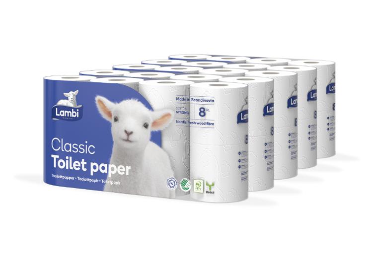 Toalettpapper LAMBI Classic 40/fp