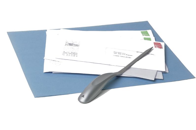 Brevöppnare ALBA plasthandtag grå