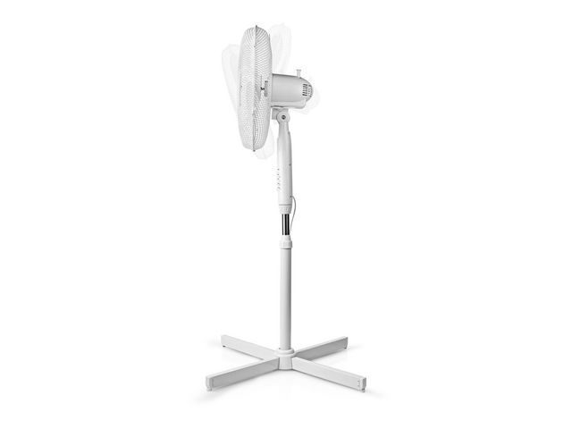 Stativfläkt NEDIS 40 cm 45W + fjärr vit