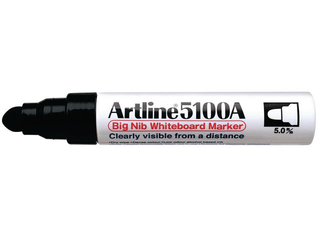Whiteboardpenna ARTLINE 5100A rund svart