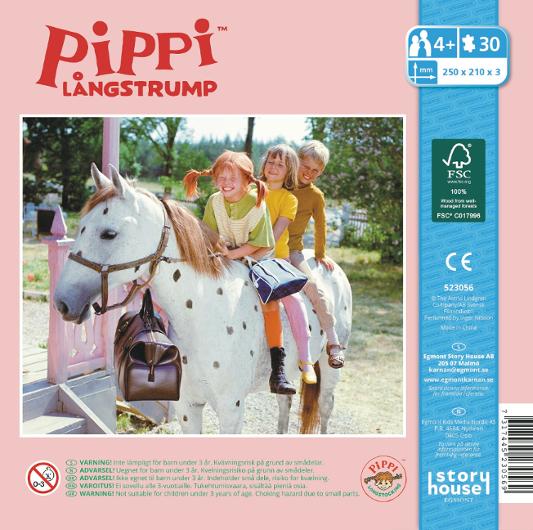 Träpussel Pippi KÄRNAN 30 bitar